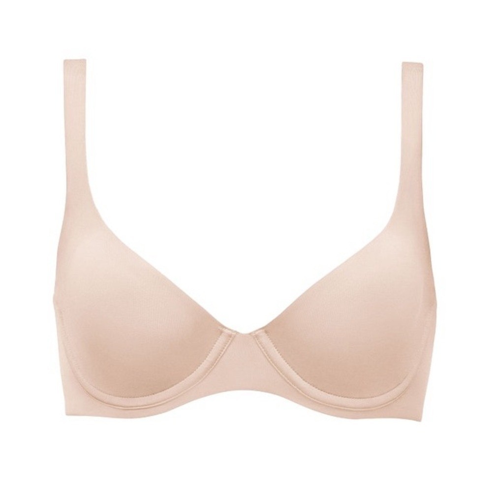 CUUP The Scoop Underwire Bra 40E Taupe Womens